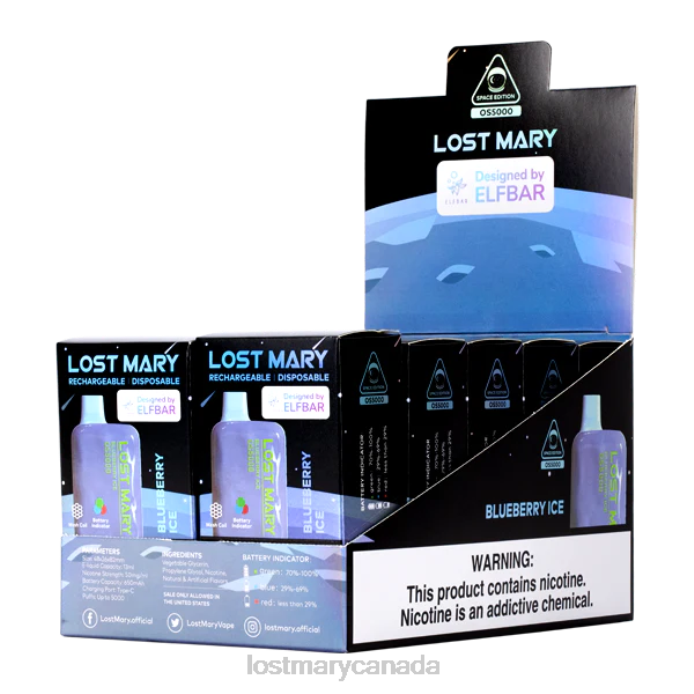 LOST MARY OS5000 Blueberry Ice -LOST MARY Flavours 228DD16