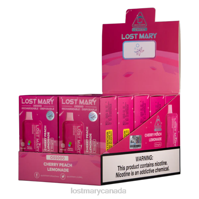 LOST MARY OS5000 Cherry Peach Lemonade -LOST MARY Price 228DD24