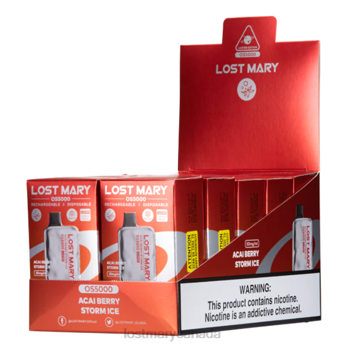LOST MARY OS5000 Luster Acai Berry Storm Ice -LOST MARY Vape Sale 228DD1