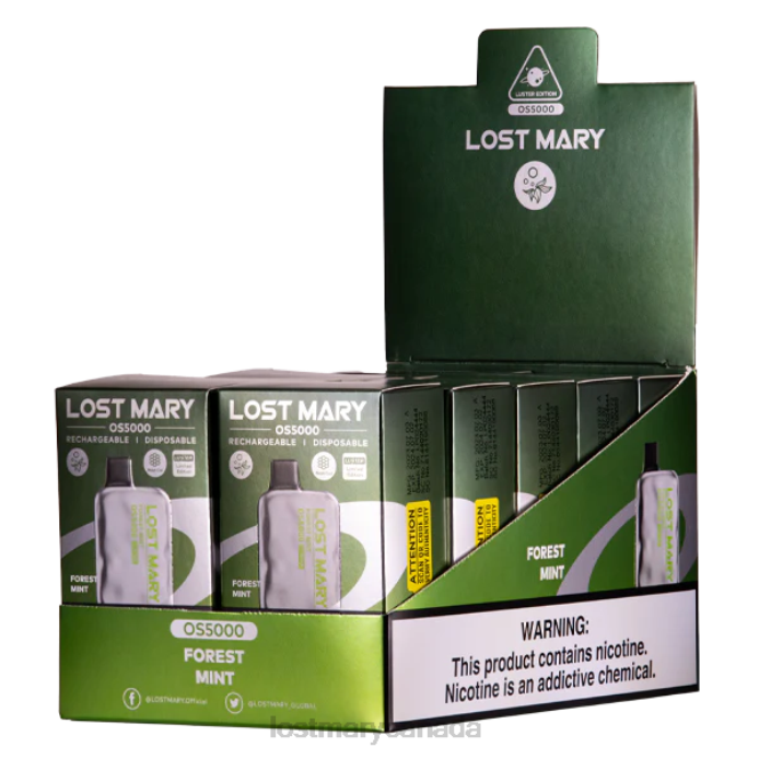 LOST MARY OS5000 Luster Forest Mint -LOST MARY Vape 228DD29