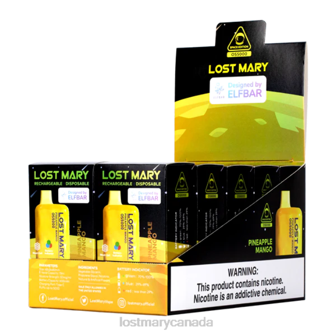 LOST MARY OS5000 Pineapple Mango -LOST MARY Vape Review 228DD57