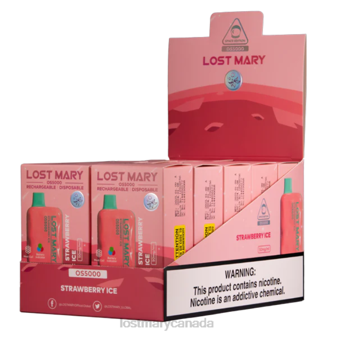 LOST MARY OS5000 Strawberry Ice -LOST MARY Vape Review 228DD67