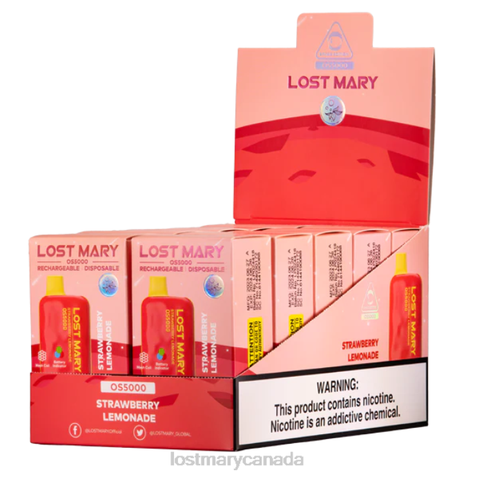 LOST MARY OS5000 Strawberry Lemonade -LOST MARY Vape Flavors 228DD68