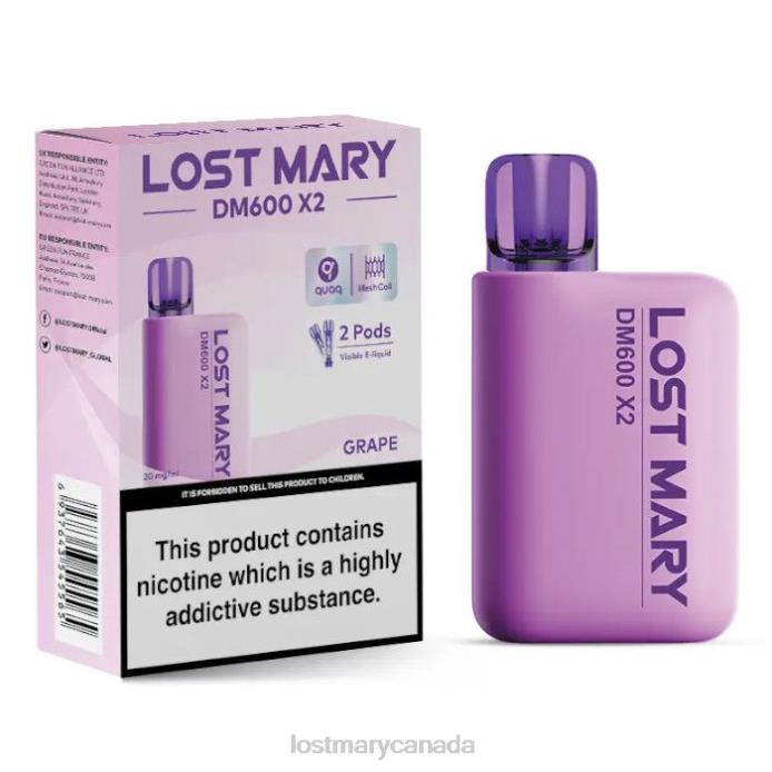 LOST MARY DM600 X2 Disposable Vape Grape -LOST MARY Canada 228DD192