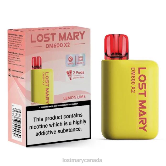 LOST MARY DM600 X2 Disposable Vape Lemon Lime -LOST MARY Price 228DD194